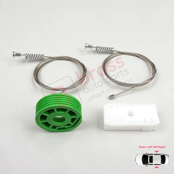 Audi 80 B3 B4 8G 89 1991-2001 Coupe Cabriolet 8G0839729 İçin Elektrikli Arka Cam Kriko Tamir Seti - Resim 4