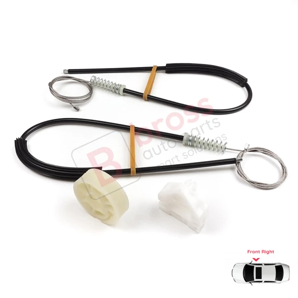 Renault Master MK3 Opel Movano B Nissan NV400 X62 Interstar 807200008R İçin Sağ Kapı Cam Kriko Seti - Resim 5