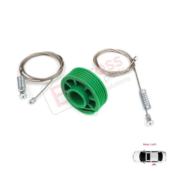 Audi A6 C5 4B 1997-2005 Allroad 4BH 4/5 Kapı 4B0839461 İçin Arka Sol Cam Kriko Tamir Seti - Resim 5