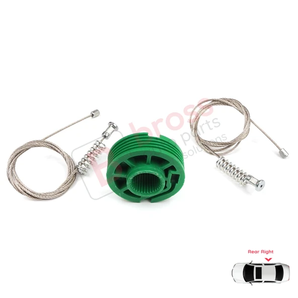 Audi A6 C5 4B 1997-2005 Allroad 4BH 4/5 Kapı 4B0839462 İçin Arka Sağ Cam Kriko Tamir Seti - Resim 4