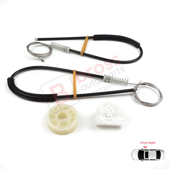 Renault Master MK3 Opel Movano B Nissan NV400 X62 Interstar 807200008R İçin Sağ Kapı Cam Kriko Seti - Resim 3