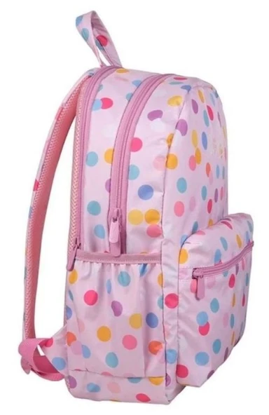 Slazenger Pembe Puantiyeli  İki Bölmeli Kız Çocuk Okul ve Günlük Sırt Çantası 24439 - Resim 2