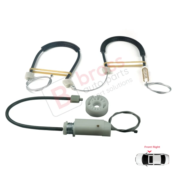 Mercedes CLS Class C219 W219 2004-2011 A2197200846 İçin Ön Sağ Cam Kriko Tamir Seti - Resim 3