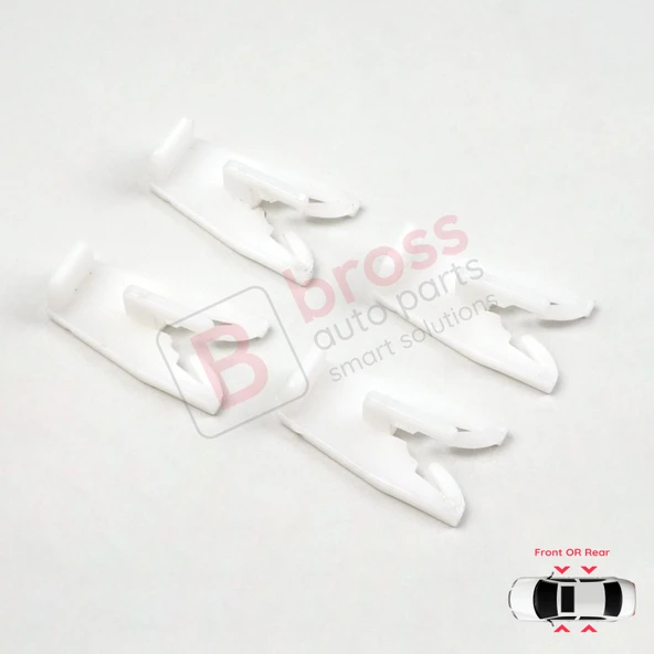 Renault 19 X53 B/C53 D53 L53 S53 1988-2003 İçin Cam Kriko Plastik Ayak Sabitleme Sekman Klipsi - Resim 4