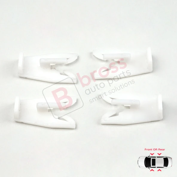 Renault 19 X53 B/C53 D53 L53 S53 1988-2003 İçin Cam Kriko Plastik Ayak Sabitleme Sekman Klipsi ürün görseli 1