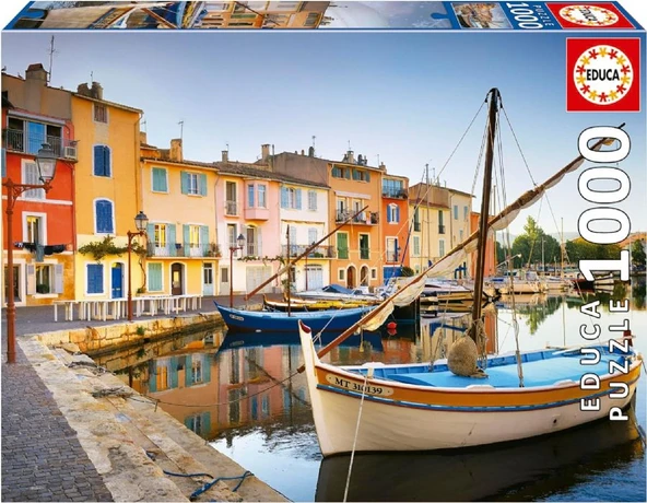 Educa 1000 Parça Proven Martigues Limanı Puzzle - 19928 - Harbour In Martigues Provence