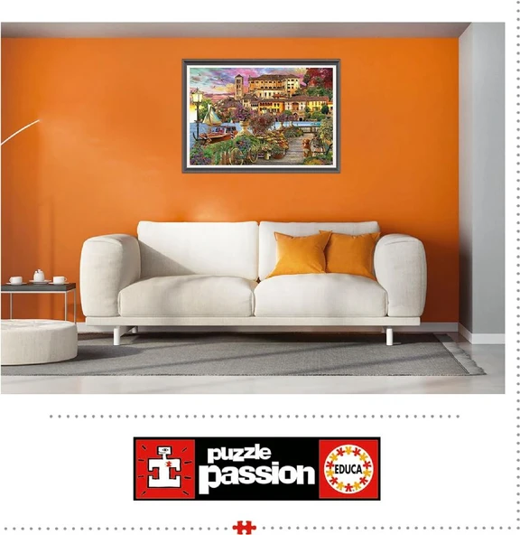 Educa 1500 Parça İtalya'da Gezinti Yolu Puzzle - 19562 - Italian Promenade - Resim 4