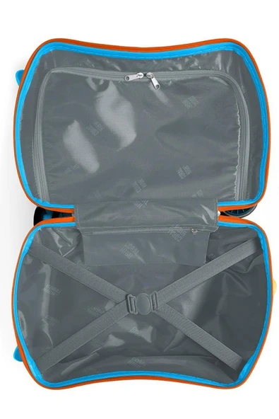 Coral High Otur-Çek Erkek Çocuk Valizi - Mavi Sarı Dinazor - Resim 4