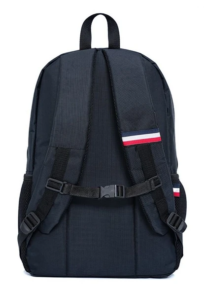 Cambridge Polo Club Hafif Su Geçirmez Üç Gözlü Siyah Sırt Çantası - Erkek - Resim 3