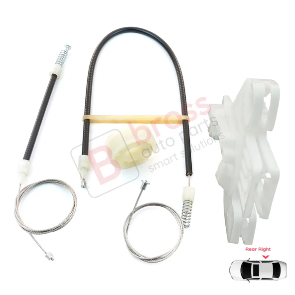 Seat Toledo MK3 5P2 2004-2009 Altea 5P1 XL İçin Elektrikli Arka Sağ Kapı Cam Kriko Tamir Seti - Resim 3