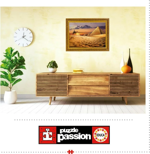 Educa 1000 Parça Çöldeki Deve - 19643 - Camel In The Desert - Resim 4