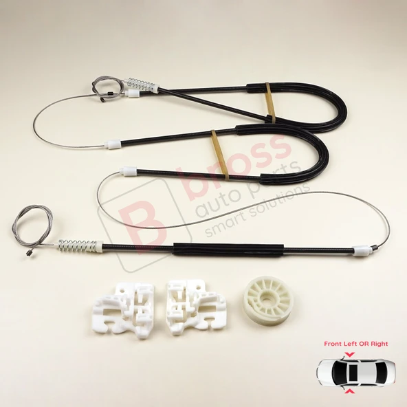BMW X5 E53 2000-2006 51338254911 51338254912 İçin Ön Sağ veya Sol Kapı Cam Kriko Tamir Seti