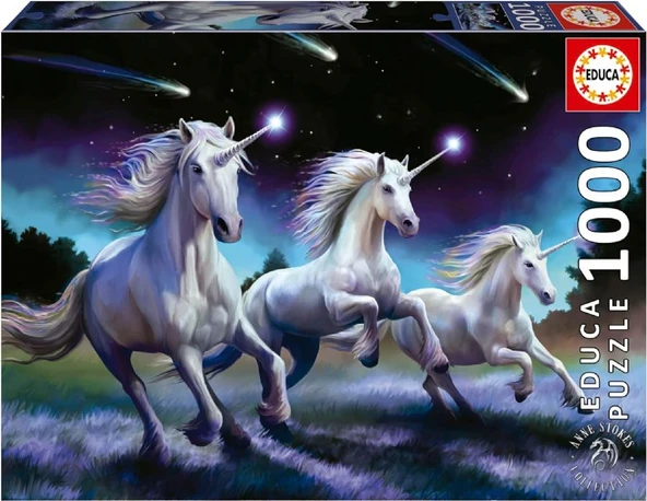 Educa 1000 Parça Kayan Yıldız Puzzle - 19919 - Shooting Stars Anne Stokes ürün görseli