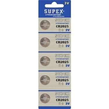 SUPEX 2025 PARA PİL 5 Lİ KART