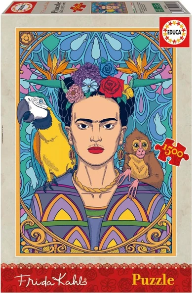 Educa 1500 Parçalı Frida Kahlo Puzzle - 19943