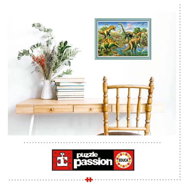 Educa 500 Parça Jurassic Oyun Alanı Puzzle - 19903 - Jurassic Playground - Resim 4