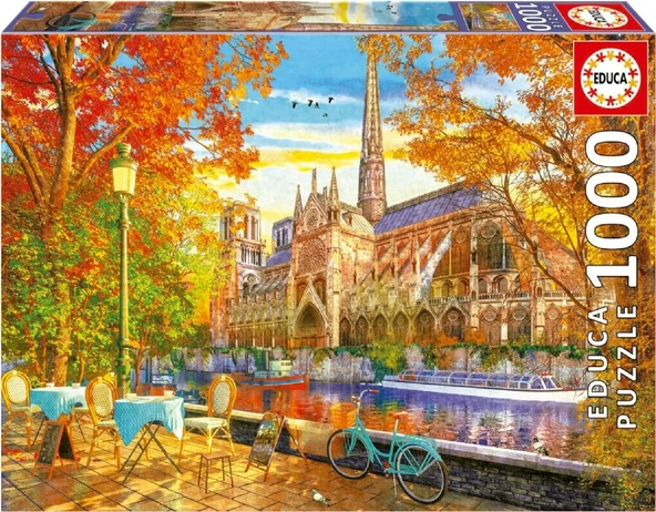 Educa 1000 Parçalık Sonbaharda Notre Dame Manzarası Puzzle - 19936 ürün görseli