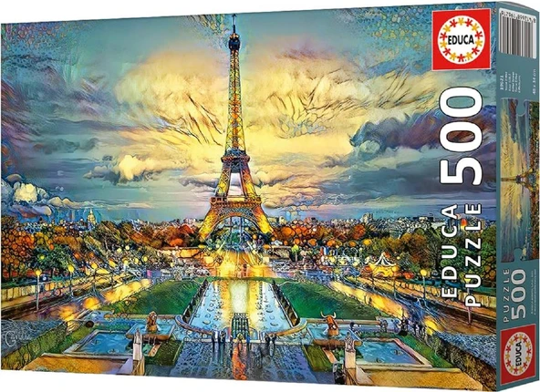 Educa 500 Parça Eyfel Kulesi Puzzle - 19621 - Eiffel Tower - Resim 4