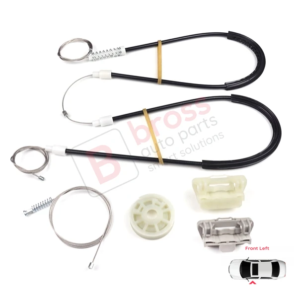 Ford Focus MK1 1998-2005 4/5 Kapı Hatchback Sedan Wagon 1138216 İçin Ön Sol Cam Kriko Tamir Seti - Resim 2