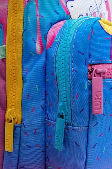 Wia Kız Çocuk Dondurma ve Sevimli Kediler Üçlü İlkokul 1-2-3-4 Sınıf Okul Çanta Seti - Resim 2