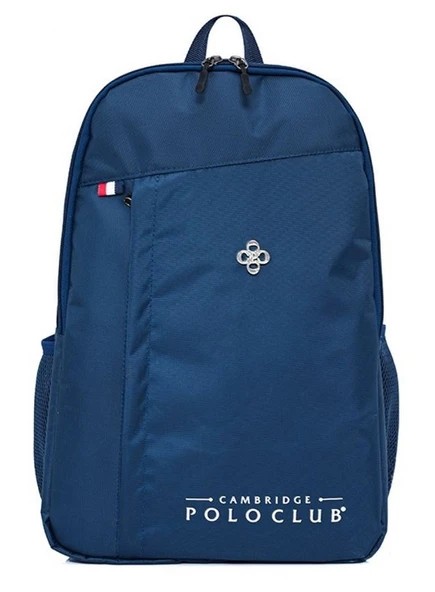 Cambridge Polo Club Hafif Su Geçirmez Üç Gözlü Lacivert Erkek Sırt Çantası - Resim 2