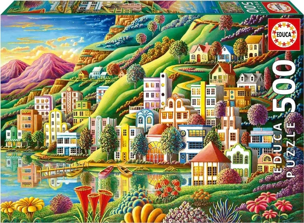 Educa 500 Parça Gizli Liman Puzzle - 19552 - Hidden Harbor