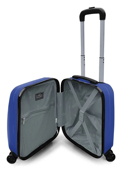 Coral High 40 cm Saks Mavi Erkek Mini Kabin Valizi - 16514 - Resim 4