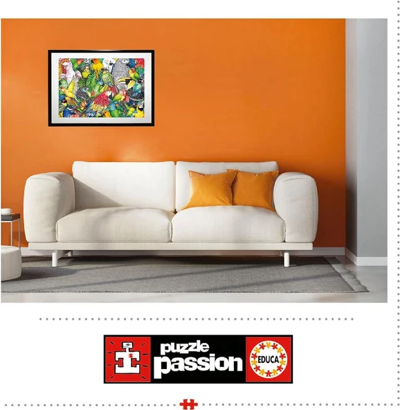 Educa 500 Parça Papağanlar / Parrots Puzzle - 19547 - Resim 4