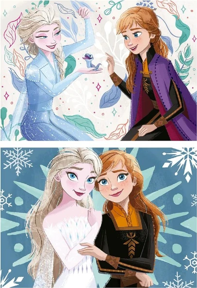 Educa 2x20 Parça Disnet Frozen Puzzle - 19736 - 3-5 Yaş Kız Çocuk