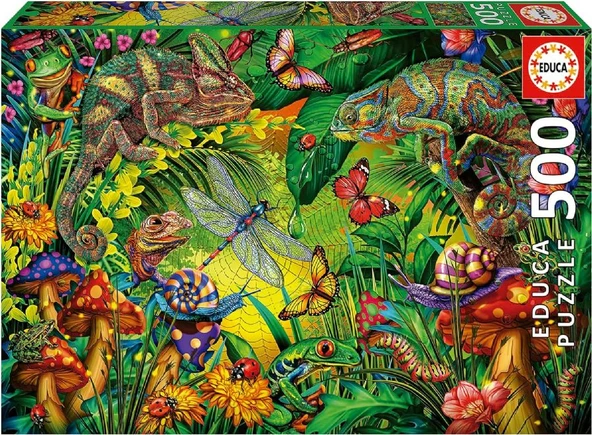 Educa 500 Parça Renkli Orman Puzzle - 19551 - Colourful Forest