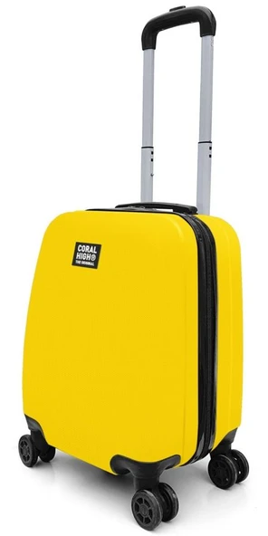 Coral High 40 cm Sarı Renkli Mini Kabin Boy Seyahat Valizi - Kadın - 16513