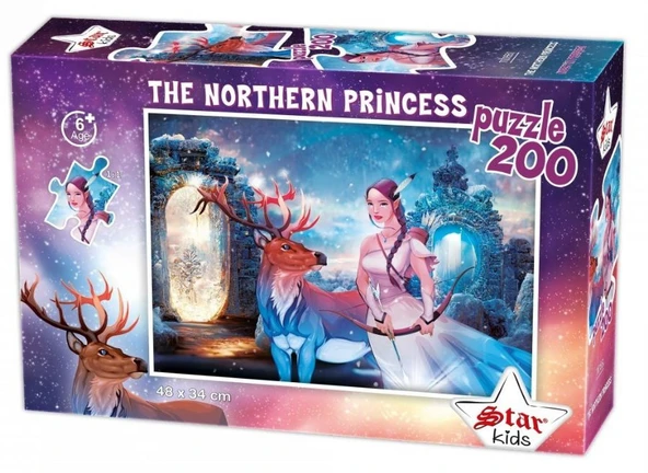Star Puzzle 200 Parçalık Çocuk Puzzle/Yapboz - Kuzeyin Prensesi ürün görseli