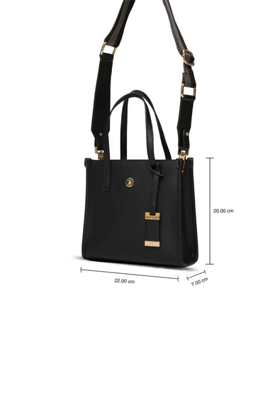 U.S. Polo Assn. Siyah  Kadın Omuz Çantası US25139 - Resim 7