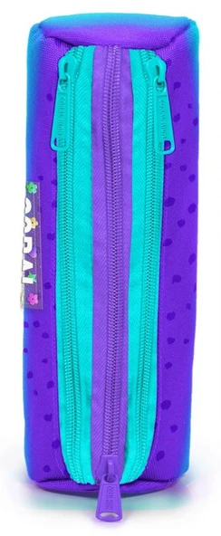 Coral High Üç Gözlü Okul Kalem Çantası - Kız Çocuk - Mor Turkuaz - Resim 2
