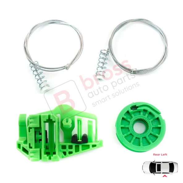 BMW 1 E87 2003-2012 5-Kapı Hatchback 51357138467 İçin Arka Sol Cam Kriko Tamir Seti ürün görseli 1