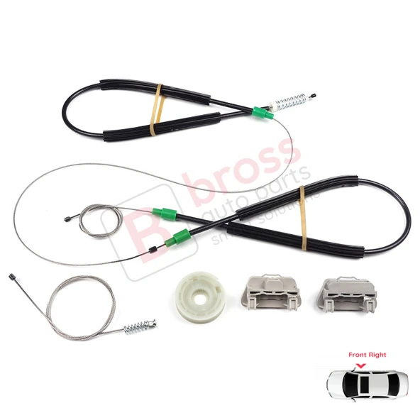 Ford Focus MK1 1998-2005 4/5 Kapı Hatchback Sedan Wagon 1142894 İçin Ön Sağ Cam Kriko Tamir Seti ürün görseli 1