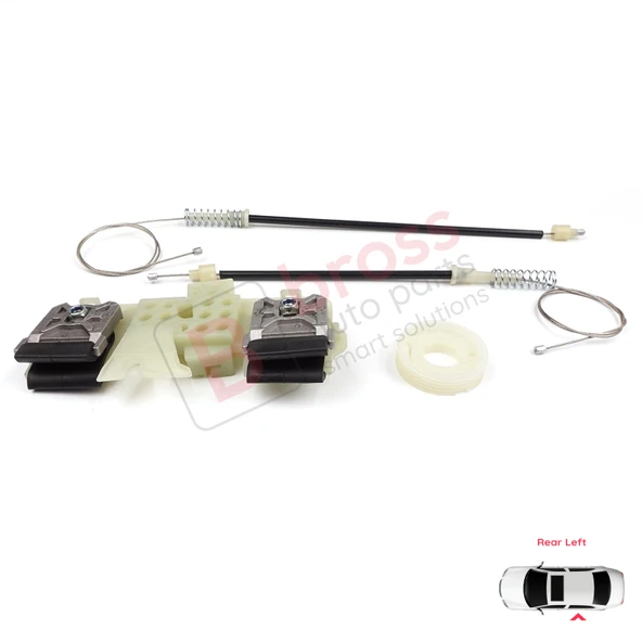 Ford Fiesta MK6 CB1 CCN JA8 JR8 2008-2017 4/5 Kapı 1568451 İçin Elektrikli Arka Sol Cam Kriko Tamir Seti - Resim 4