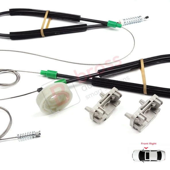 Ford Focus MK1 1998-2005 4/5 Kapı Hatchback Sedan Wagon 1142894 İçin Ön Sağ Cam Kriko Tamir Seti - Resim 5