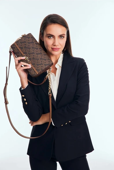 U.S. Polo Assn. Kahve  Kadın Omuz Çantası US25102 - 2