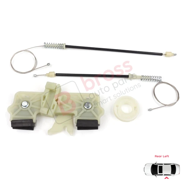 Ford Fiesta MK6 CB1 CCN JA8 JR8 2008-2017 4/5 Kapı 1568451 İçin Elektrikli Arka Sol Cam Kriko Tamir Seti ürün görseli 1