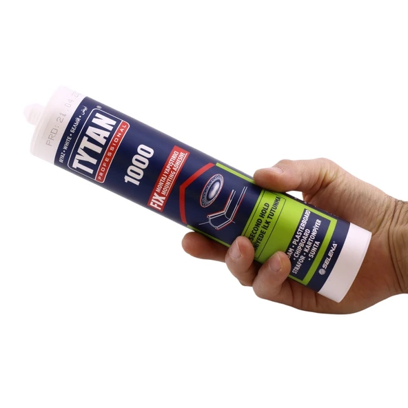 Tytan Fix Montaj Yapıştırıcı 310 ml Beyaz Mutfak Banyo Ahşap Dolap Beton Fayans Mermer Çok Amaçlı - 2