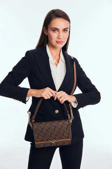 U.S. Polo Assn. Kahve Kadın Omuz Çantası US25102