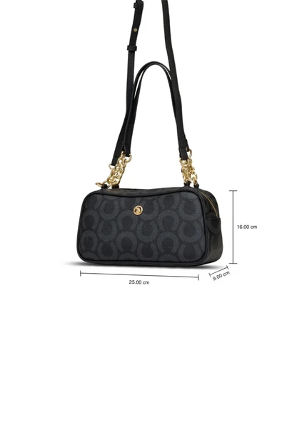 U.S. Polo Assn. Siyah  Kadın Omuz Çantası US25151 - 6