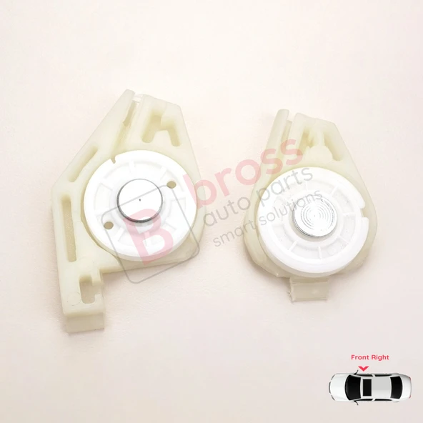 Fiat Doblo MK1 MPV Van 119 223 2001-2010 51718403 İçin Ön Sağ Cam Kriko Tamir Köşe Makarası Seti 1+2