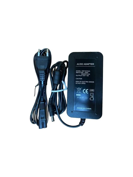 15 VOLT 5 AMPER  PLASTİK KASA ADAPTÖR