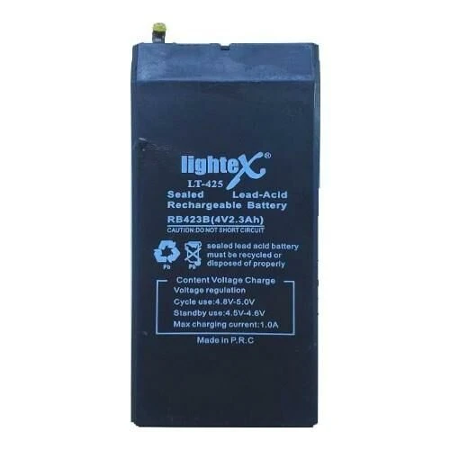 4 VOLT 2.3 AMPER 10X5X2 LİGHTEX LT-425 AKÜ 50*22*100 mm