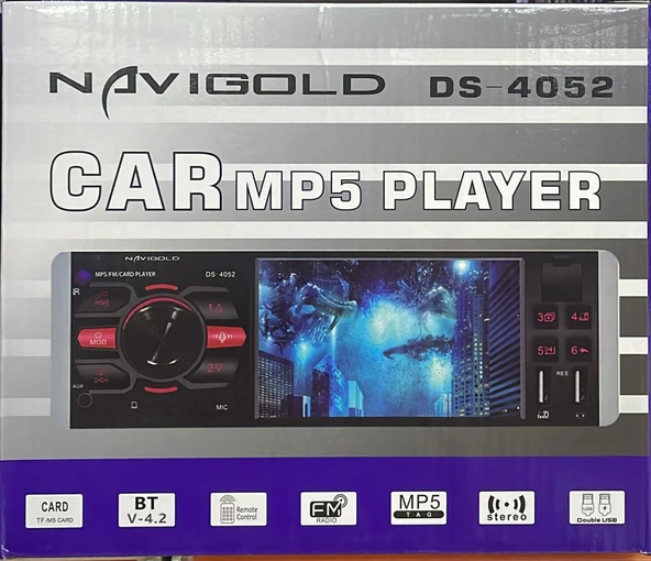 NAVIGOLD DS 4029 4.1'' EKRANLI USB BLUETOOTH KAMERA DAHİL VİDEO OTO TEYP