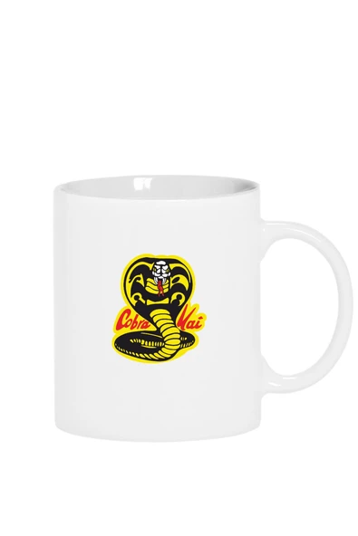 Cobra Kai Logo Beyaz Kupa Bardak