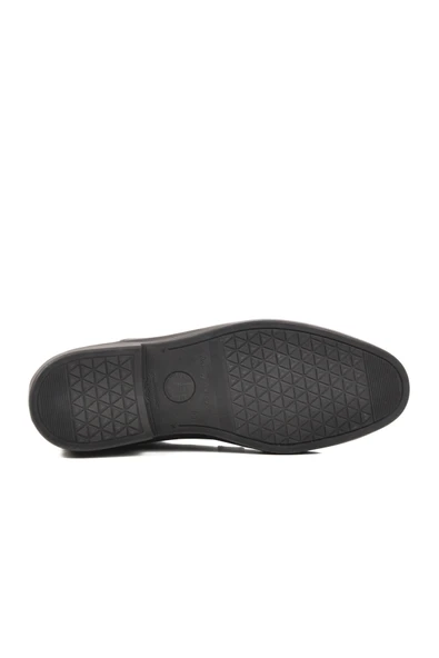 Ayakmod Siyah Jel Taban Ortopedik Hakiki Deri Erkek Casual Ayakkabı 3K6293 M - Resim 5