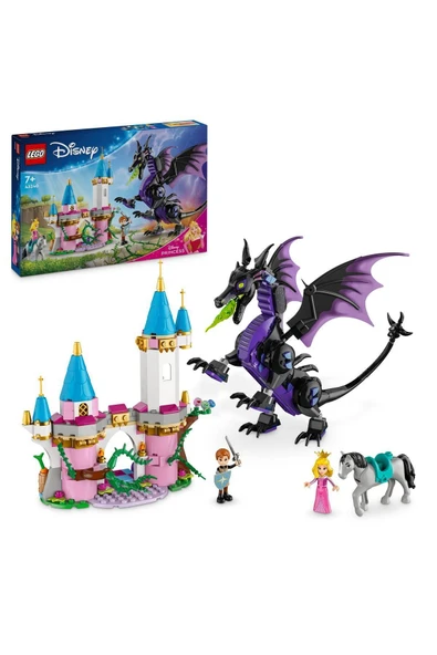 ® │ Disney Princess Malefiz’in Ejderha Formu 43240 - 7+ Oyuncak Yapım Seti (583 Parça)